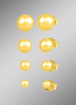 Elegante vergulde oorstekersset, 4 paar 