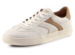 Rieker sneakers van zacht nappaleer WIT-CAMEL