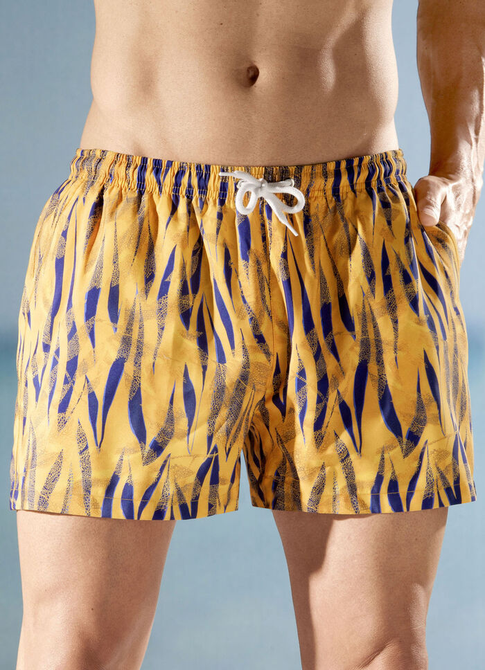 Zwemshort met kleurrijk printontwerp, microvezel 