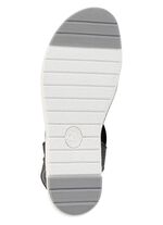 ELENA EDEN sandaal met praktische elastische bandages ZWART