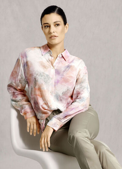 Overhemdblouse met een geweldig all-over-design 