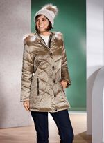 Jasje met figuurflatterende verticale stiksels aan de zijkanten 