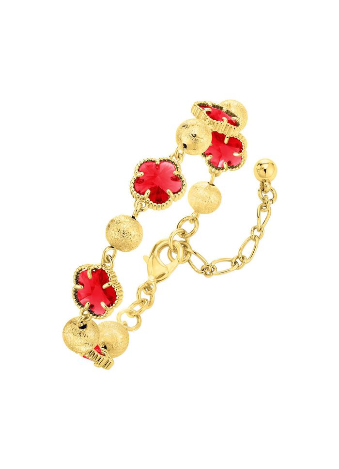 Sieradenset, 3-delig, met bloemmotief 