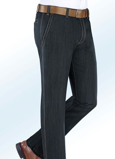 Thermische jeans met elastische tailleband in 5 kleuren 