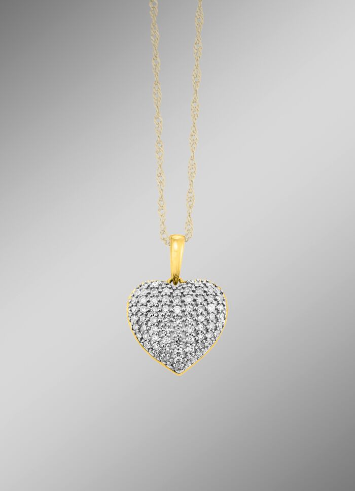 Harthanger met fonkelende diamanten 