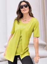 Lang shirt met strass-versiering KIWIGR&Uuml;N