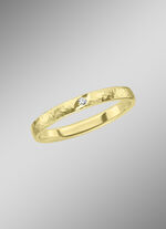Trouwring in gehamerd design 