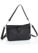 Tas Laurina van generfd kalfsnappaleer ZWART