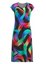 Jurk met kleurrijk printmotief 