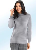 Trui met scheerwol ZILVERGRIJS