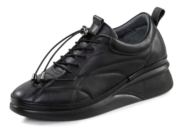 Gemini sneakers met decoratieve stiksels SCHWARZ