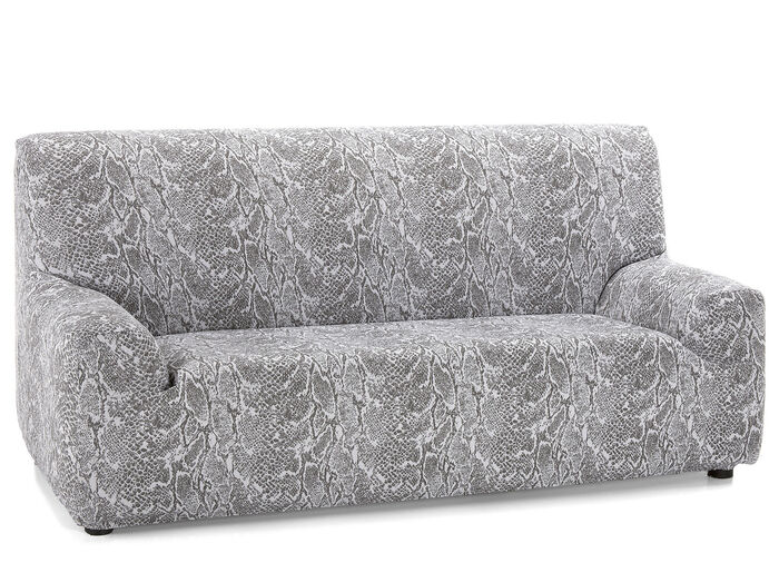 Onderhoudsvriendelijke stretchhoezen in slangenlook GRIJS