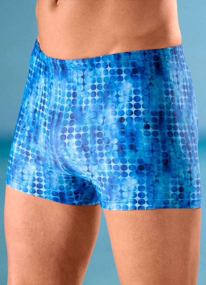 Schwab zwembroek in hogere boxvorm met halve voering aan de voorkant 