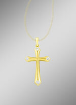 Kruishanger met diamant 