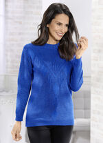 Trui met een elegant glittereffect ROYALBLAU