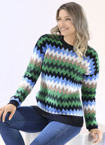 trui in jacquardmotief 