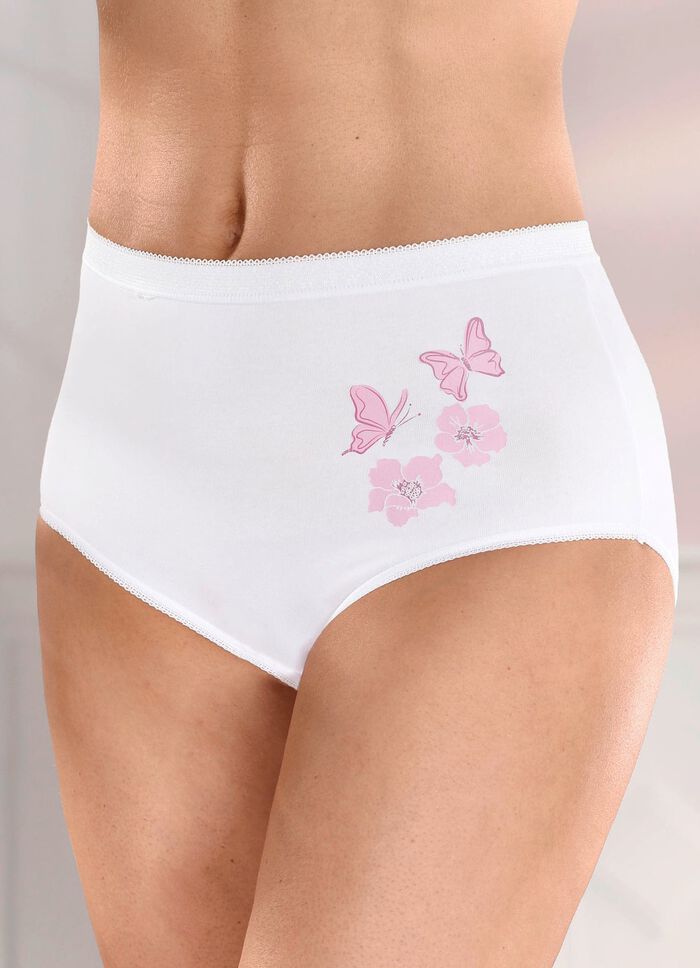 Set van vijf slips met printmotief 