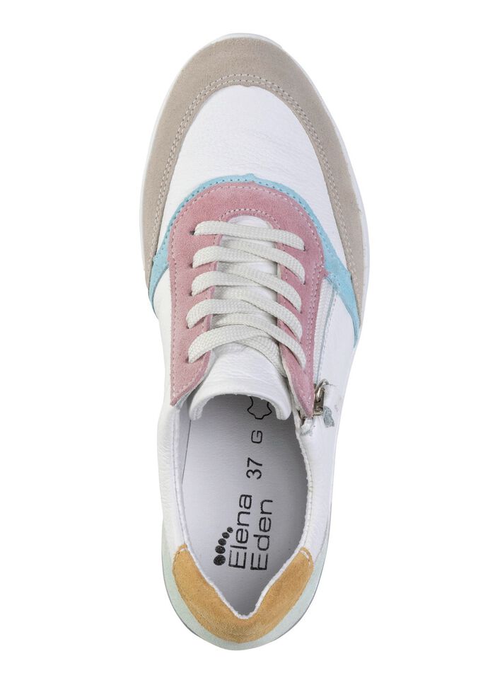 ELENA EDEN sneakers in kleurrijke pasteltinten WIT-BONTE