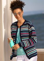 Vest in gestreept dessin 