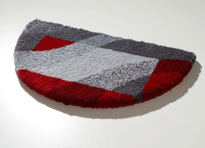 Superzachte badkamerset van Grund GRIJS-ROOD