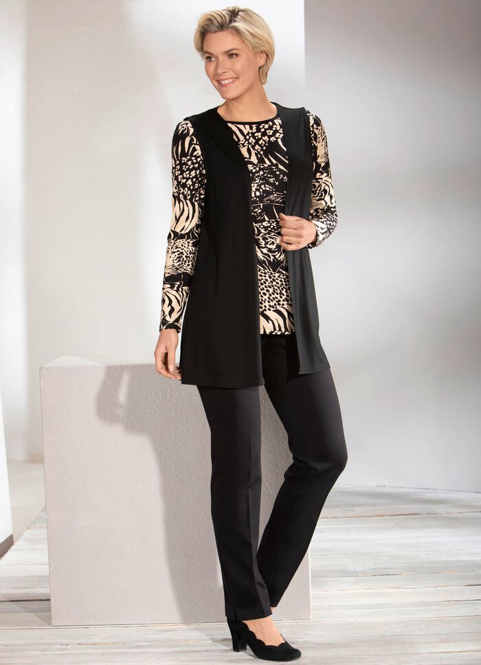 2-delige set bestaande uit vest en shirt 