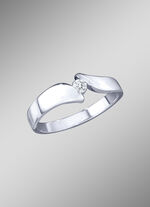 Solitaire ring met loepzuivere briljant 