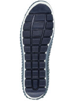 Gemini, comfortabele damespantoffels, breedte G, met uitneembaar voetbed JEANS