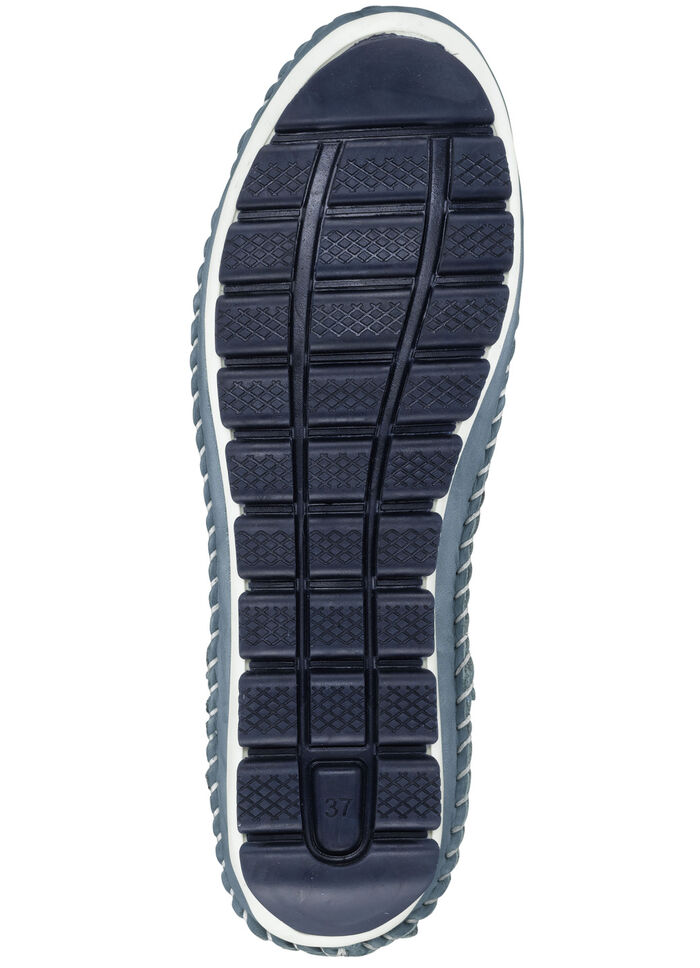 Gemini, comfortabele damespantoffels, breedte G, met uitneembaar voetbed JEANS
