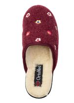 Gevoerde damespantoffels, met nieuwe wol 