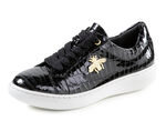 ELENA EDEN sneakers gemaakt van lakleer met elegante metalen sieraden SCHWARZ