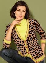 Vest met dierenbont-look 