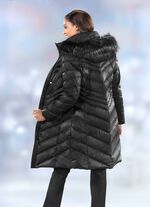 Donzen jas met 2-weg ritssluiting 