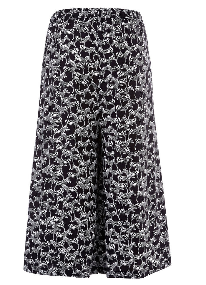 Culottes in pull-on stijl SCHWARZ-WEISS