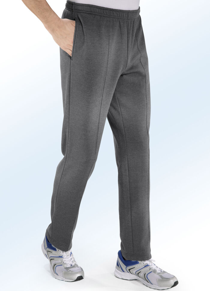 Vrijetijdsbroek in 4 kleuren DUNKELGRAU MELIERT