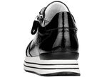 Remonte sneakers met effectieve vetersluiting ZWART