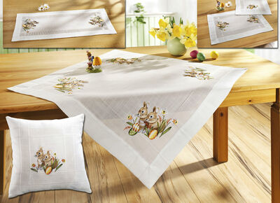 Tafel- en kamerdecoratie met hazenmotief 
