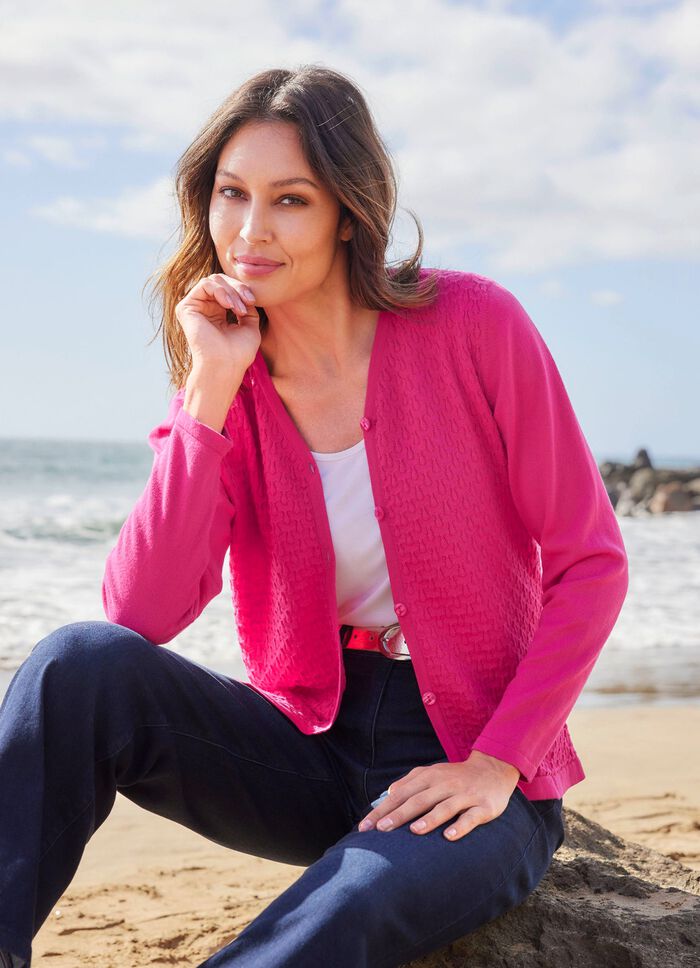 Cardigan met structuurdessin 