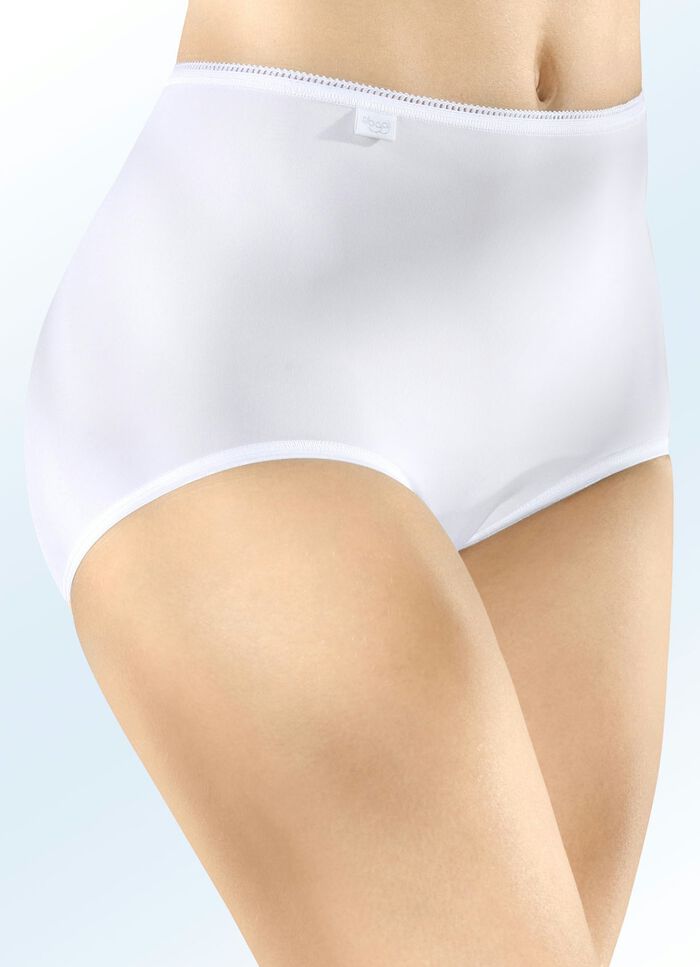 Sloggi 24/7 driepack slips met platte randen WIT