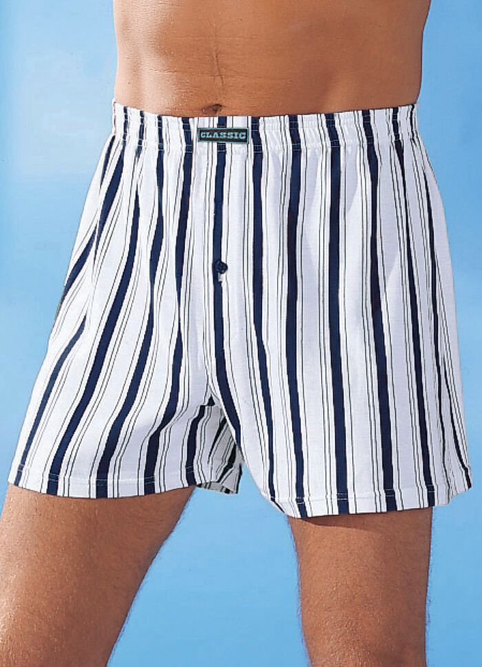 Vier-pack boxershorts, kleurrijke strepen 