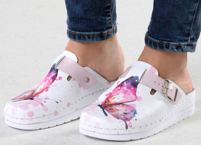 ELENA EDEN, klassieke damesklompen, breedte G, met verstelbare gesp 