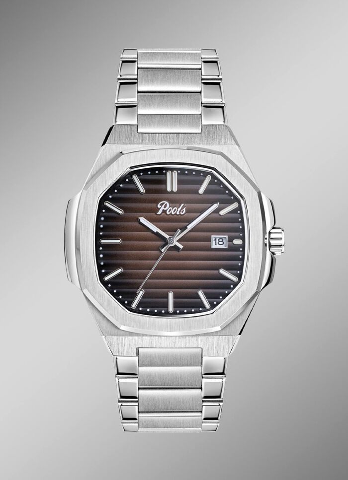 Quartz herenhorloge van roestvrij staal 