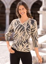 Trui in jacquarddessin 