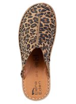 ELENA EDEN, klassieke damesklompen, breedte G, met elastische band BRAUN-LEO