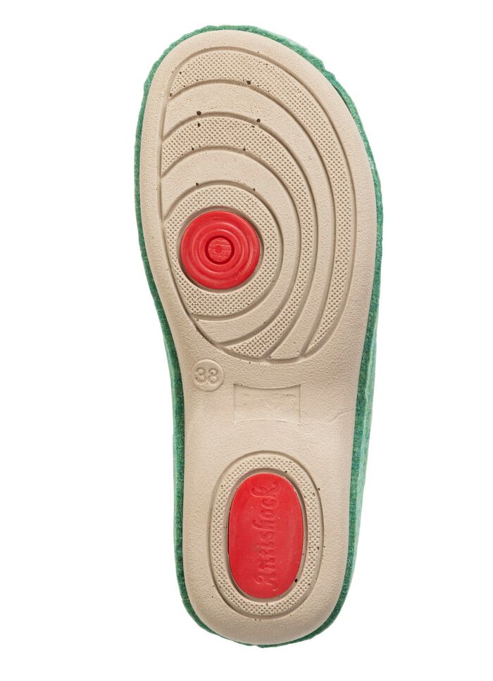 Laurina pantoffels met slimme klinknagels 