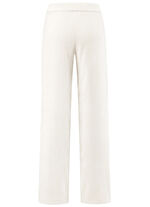 Corduroy broek met modieuze wijde pijpen ECRU