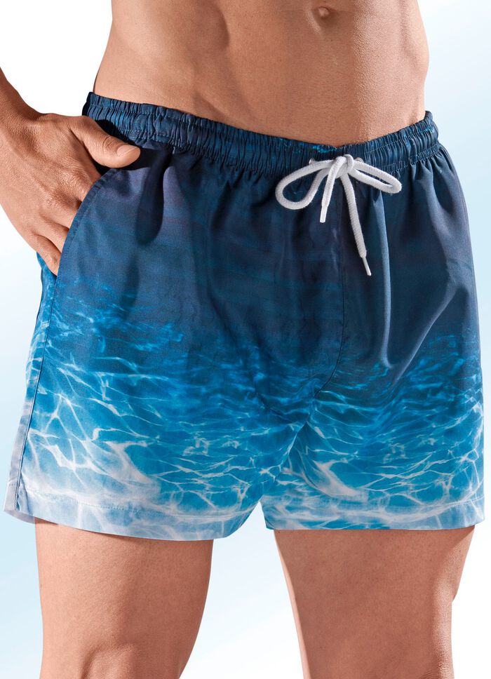 Zwemshort, achterzak met klittenbandsluiting, microvezel 