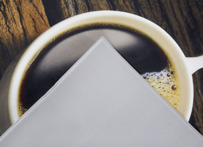 Keukenloper koffiekopjes, met antislip achterkant BRUIN