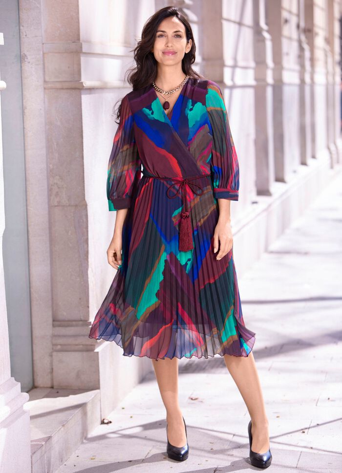 Jurk met strikceintuur 