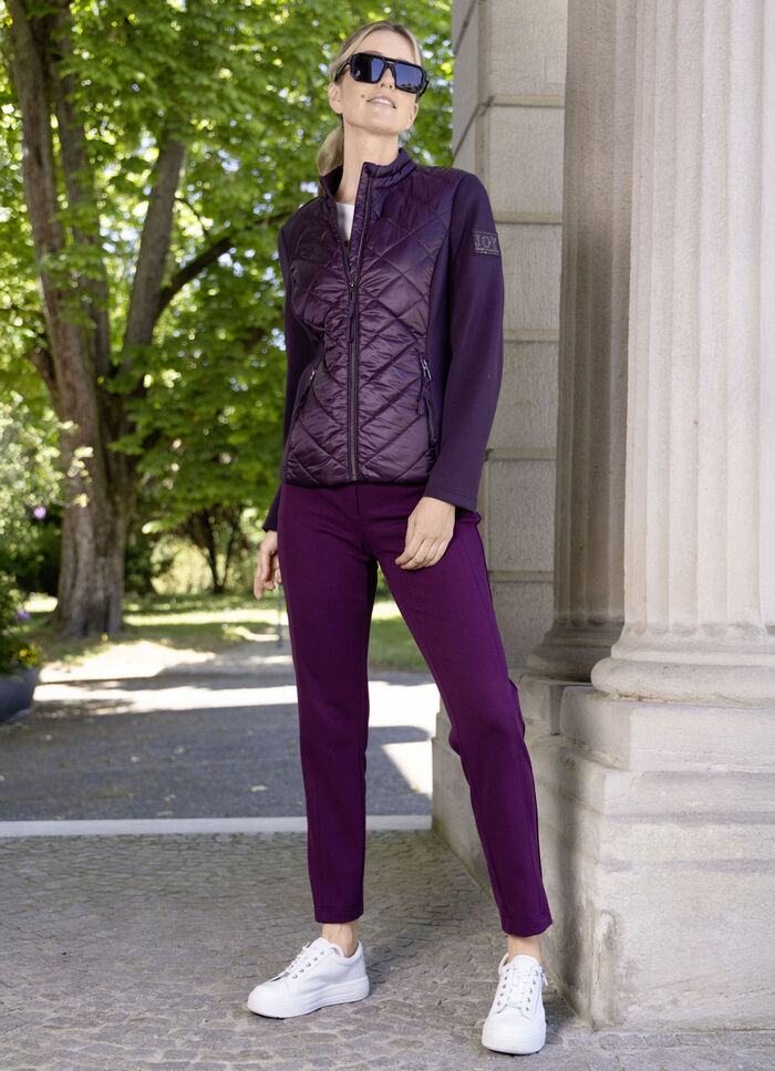 Jas met gewatteerde inzetstukken