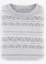 Trui met streepjesmotief 